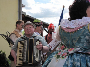 Obecní harmonikář a vinař Vladimír Rýlich