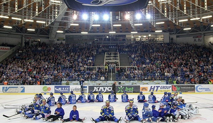 Děkovačka po zápase