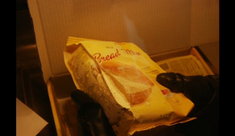 Hasičský zásah na poště v Rajhradě