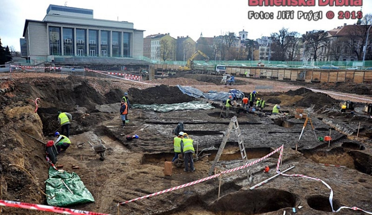 Archeologický výzkum u Janáčkova divadla v Brně