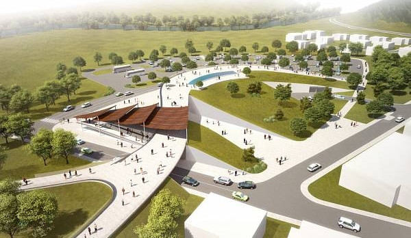 Vizualizace parkoviště v zoo