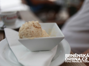 Maková zmrzlina byla trochu přeslazená, ale chutnala