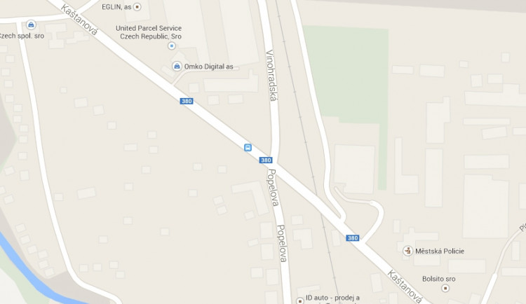 Křižovatka ulic Kaštanová (od Makra) a Vinohradská (od Černovic) projde rekonstrukcí, foto: Google Maps