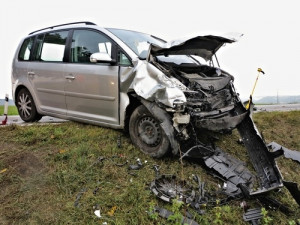 Nehoda u Bořitova, foto: HZS JMK