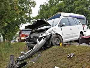 Nehoda u Bořitova, foto: HZS JMK