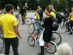 Otevření cyklopruhů na Kounicově ulici, foto: Pavel Jelíne, MotorMIX.cz
