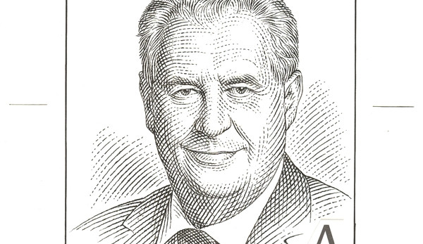 Oficiální portrét přezidenta na známce, foto: Česká pošta