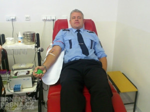 Policisté se zapojili do akce Daruj krev!, foto: Brněnská Drbna, David Zouhar