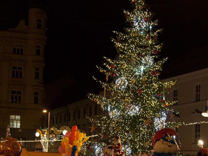 Vánoční jedle na náměstí Svobody, foto: Brněnská Drbna