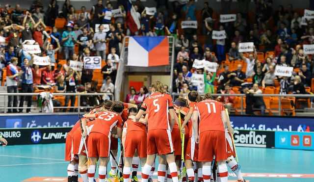 Česká florbalová reprezentace žen. Zdroj: WFC 2013