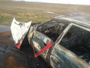 Torzo shořelé felicie, foto: Policie ČR