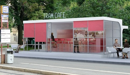 Nová čekárna v podobě stylové kavárny, vizualizace: Ateliér RAW