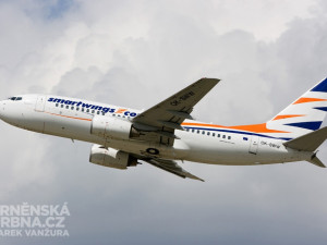 Pravidelný provoz z Brna zajišťuje i společnost Smart Wings, foto: Brněnská Drbna, Marek Vanžura