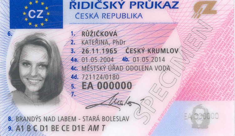 Řidičský průkaz, foto: Ministerstvo dopravy