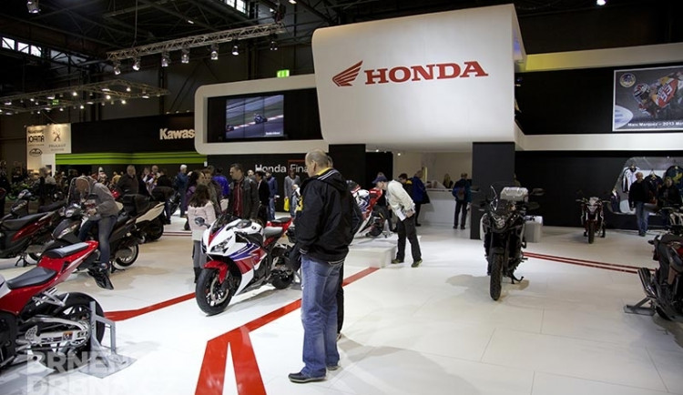 Expozice Hondy na brněnském Motosalonu, foto: Brněnská Drbna, Miroslav Toman