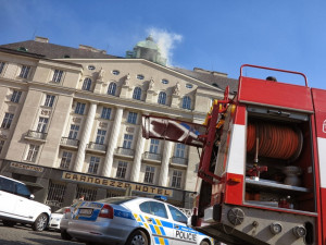 Hasiči likvidovali požár hotelu Grandezza, foto: hasiči JMK