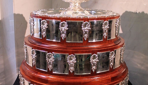 Davisův pohár vystavený v prostorách hlavní budovy Českého rozhlasu v Praze na Vinohradech, foto: Wikipedia