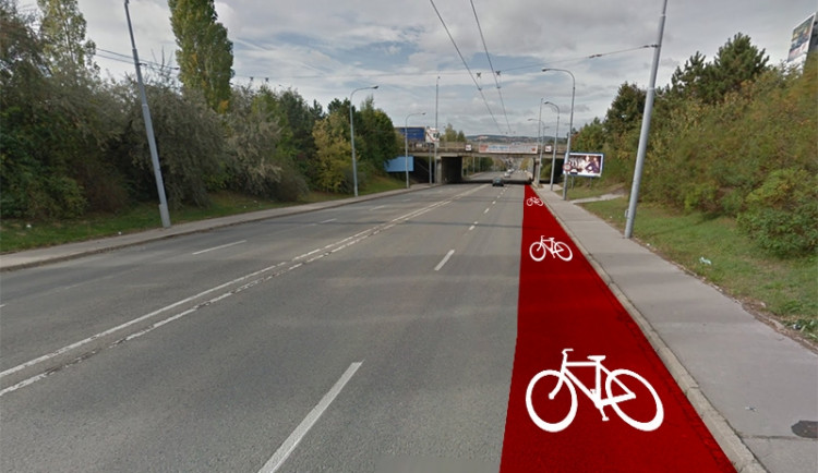 Olomoucká ulice, foto: Google Maps, Brněnská Drbna