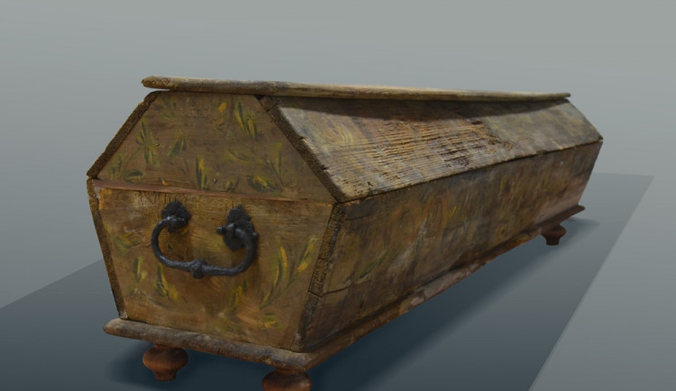 Restaurovaná rakev, foto: A. Svoboda