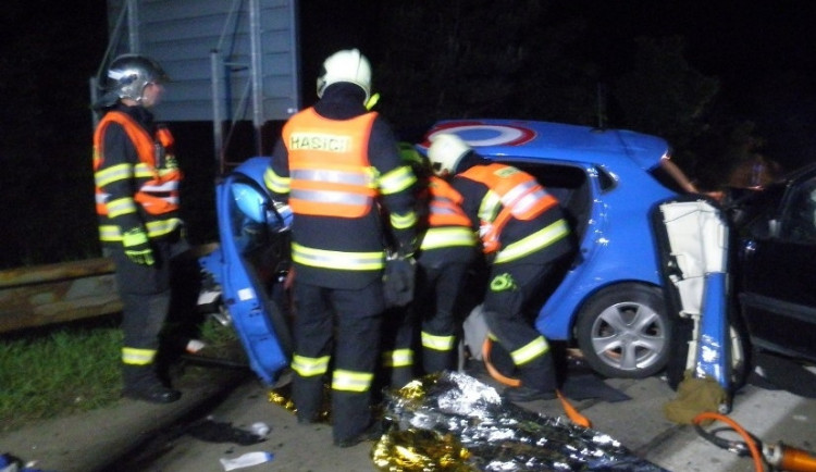 Hasiči zasahovali u dopravní nehody na dálnici D1, foto: hasiči JMK