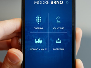 Aplikace Modré Brno poradí, kde najít nejbližší poštu nebo stojan na kolo