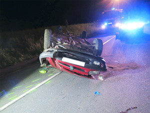 Havarovaná felicie, ve které zahynul mladý řidič. Foto: HZS JMK