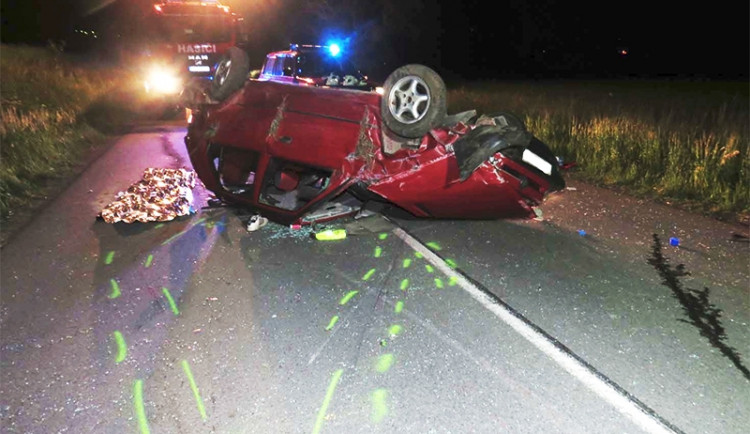 Havarovaná felicie, ve které zahynul mladý řidič. Foto: HZS JMK