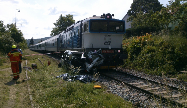 Nehoda u Rosic, foto: Drážní inspekce