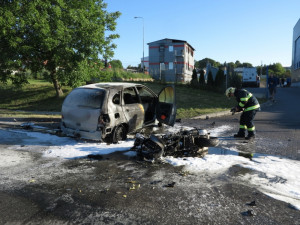 V Líšni ráno zemřel motorkář, řidič mu nedal přednost
