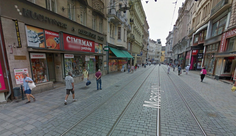 Masarykova ulice v Brně, foto: Google maps