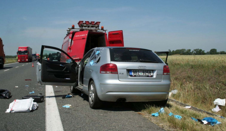 Havarované audi, foto: Policie ČR