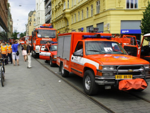 Požár na brněnském náměstí Svobody hasilo téměř 50 hasičských aut