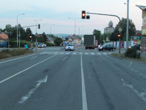 Místo nehody na křižovatce Táborské a Gajdošovy ulice, foto: Policie ČR