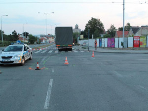 Místo nehody na křižovatce Táborské a Gajdošovy ulice, foto: Policie ČR