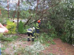 Hasiči likvidovali následky přívalových dešťů, foto: HZS JMK