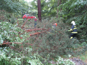 Hasiči likvidovali následky přívalových dešťů, foto: HZS JMK
