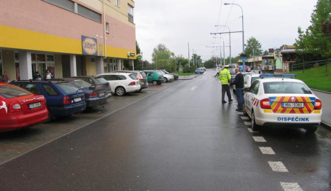 První nehoda se stala na Pálavském náměstí, foto: Policie ČR