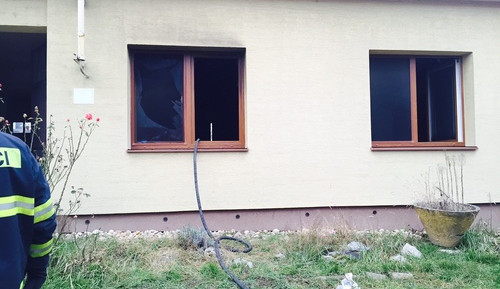 Požár rodinného domku