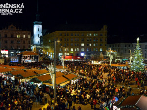 Rozsvícení jedle odstartovalo Brněnské Vánoce, FOTO:  Jiří Prýgl, Brněnská Drbna