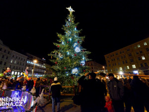 Rozsvícení jedle odstartovalo Brněnské Vánoce