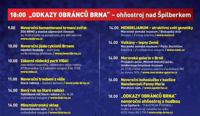 program Novoročního Brna 2015
