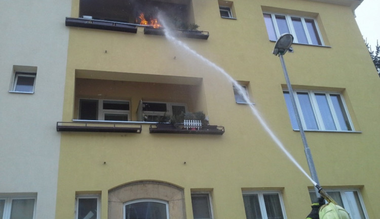 Požár balkonu