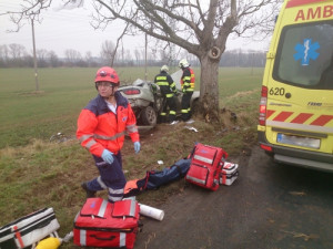 Nehoda na Kyjovsku-záchranáři