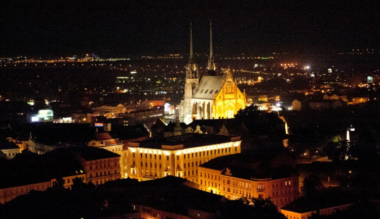 Noční Brno. Foto:Jiří Prýgl