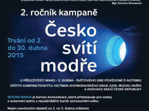 Jihomoravský kraj se připojil ke kampani „Česko svítí modře“