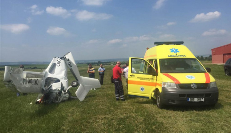 Na olomouckém letišti havaroval jednomístný ultralight