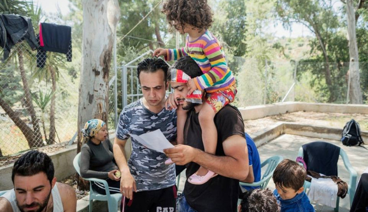 Syrští uprchlíci v táboře na řeckém ostrově Leros, foto: MSF