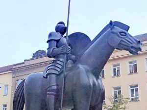 V Brně odhalili jezdeckou sochu Jošta Lucemburského
