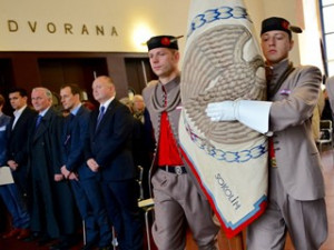Brněnští sokoli převzali zrestaurovaný historický prapor