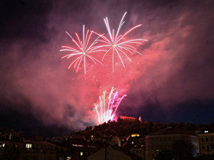 FOTO: Festival ohňostrojů zakončil epilog nad hradem Špilberk